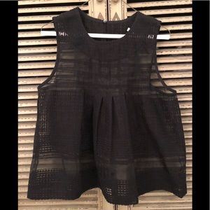 Madewell Sheer Sleeveless Tank Blouse